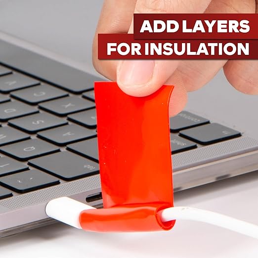 XFasten Self-fusing Silicone Tape Pro, Red, 1.5-Inch x 15-Feet, 30mils Extreme Stretch and Seal Plumbing Tape for Leaky Pipes, Tool Grip, Electrical Wires, PVC Pipe Leak Repair, Non-Reactive