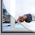 DIY Magnetic Window Insulation kit Frosted Film with White Frame Max 47"X51"Fits Any Size Smaller