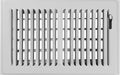 Shoemaker 6x10 Floor Register – Cement Gray Heavy Duty Metal Floor Vent Cover for Home Floors - Premium Forced Air Vent Covers