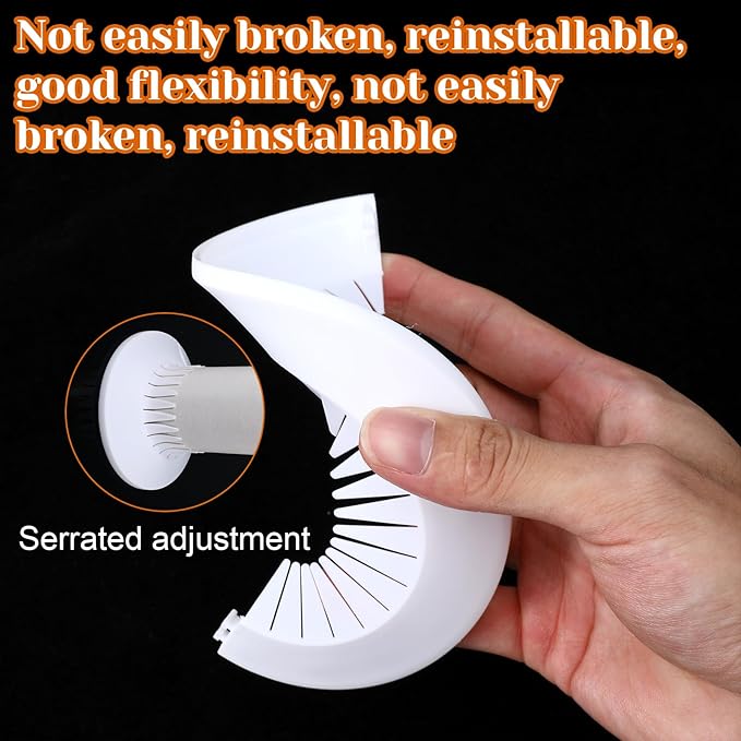 6 PCS Plumbing Cover Plates, 2 Size, Plastic Escutcheon Plate Flange Pipe Covers Larger Trim Rings Plastic Radiator Escutcheon Water Pipe Cover for Bathroom (Apply 0.4" to 1.14"/1.18" to 2.16")