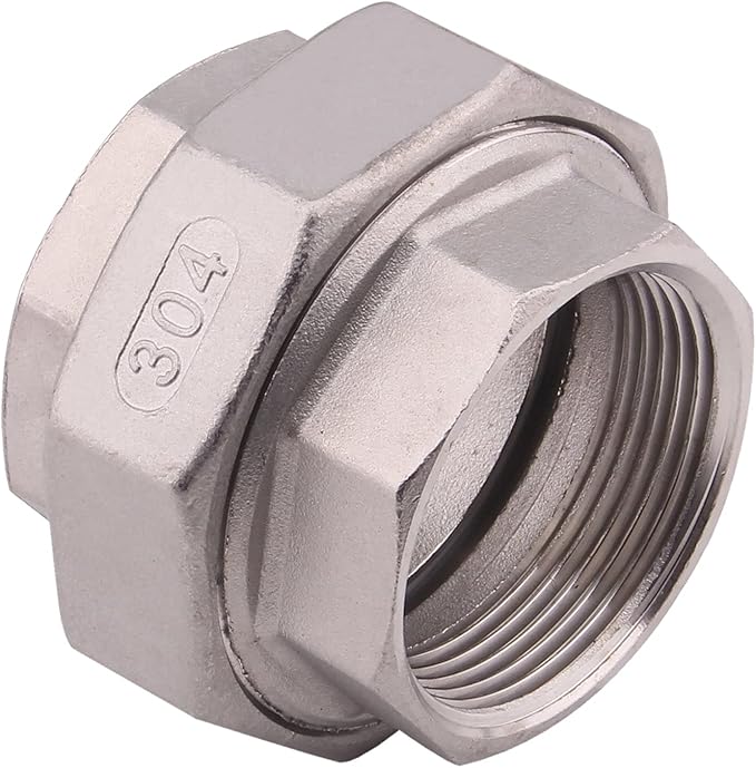 Cast Pipe Fittings Union - 1 1/2" NPT Female Fitting Stainless Steel 304, Class 150