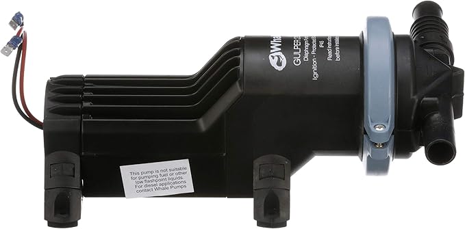 Whale Gulper 220 Graywater Pump - Manages Gray Waste in Boats & RV - 3.5 GPM Flow Rate - 12V/24V