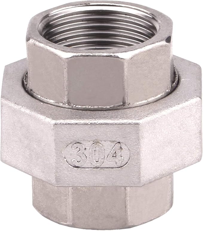 Cast Pipe Fittings Union - 3/4" NPT Female Fitting Stainless Steel 304, Class 150