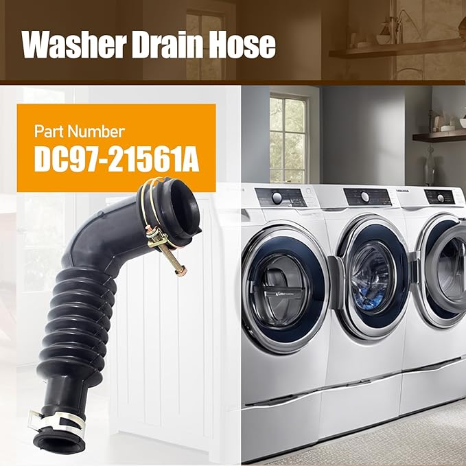 DC97-21561A Washer Drain Hose – Replacement Tub to Pump Hose Assembly Compatible with Washing Machine Models