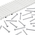 48 Pieces Electrical Outlet Spacers Extender Kit Includes 24 pcs 3 Inch Switch and 24 1-1/2 Inch 6-32 Thread Flat Head Device Mounting Extra Long Electrical Outlet Screws(White)