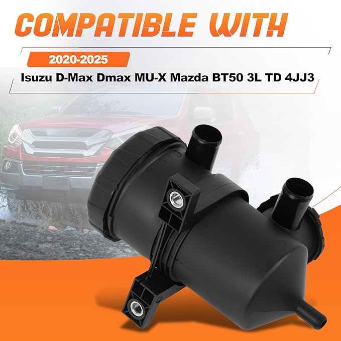 Oil Catch Can Kit Compatible with Isuzu D-Max Dmax MU-X Mazda BT50 2020/21-on 3L TD 4JJ3, Replace#OS-PROV-44