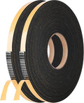 Kikerike Self Adhesive Foam Tape Weatherstrip 1/2in x 1/8in x 66Ft High Density Foam Insulation Strips Seal Weather Stripping with Strong Adhesive for Door and Window Sound Isolation Soundproofing