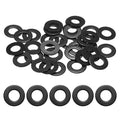 50-Pack 3/8" Flat Washers, 7/8" OD 304 Stainless Steel Washers for Bolts Screws Nuts for Automotive/Machinery/Furniture, Flat Metal Washers [Black Galvanized]