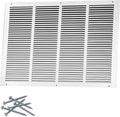 24"W x 18"H [Duct Opening Size] Steel Return Air Grille, Air Return Vent Cover for Ceiling and Sidewall - HVAC Air Vent Covers - [Outer Dimensions: 25.75"W x 19.75"H]