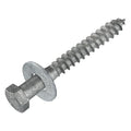 3/8 x 4 (50 Pack) Lag Screw Kit, 50 Screws and 50 washers, Hot Dip Galvanized, Meets ASME B18.2.1 Industrial/Commercial Grade by Makers Bolt