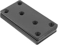 6 Sets Heavy Duty Black Metal Mending Plates with Screws Straight Flat Brackets for Wood Furniture Repair Stainless Steel Reinforcement Plates for Reliable Fixing and Post Fixing