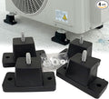 DuctlessAire Rubber Vibration Isolation Mounts - Anti Shaking Mount for Mini Air Conditioner, Air Compressor, Water Pump & More - Outdoor Mini Split Condensing Unit Vibration Isolator (Set of 4)