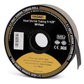 TKDMR 59 Ft 1-1/2" Heat Shrink Tubing - 3:1 Ratio Marine Grade Heat Shrink,Wire Cable Adhesive Lined Tube Insulation Seal Against Moisture Corrosion and Air Leakage.Black