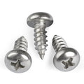 #4 x 1/4 Inch Pan Head Wood Screws, Phillips Drive, Stainless Steel 304 (18-8), Self Tapping for Wood, Sheet Metal Screws, 200 Pack