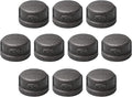 10 Pack Gray Malleable Iron Cast Pipe Caps, 3/4" for Steam-Punk Vintage Shelf Bracket DIY Plumbing Pipe Decor Furniture