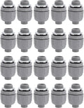 FTVOGUE 20PCS Liquid Tight Connector, Non Metallic Flexible Electrical Conduit Fittings with 3/4 Inch NPT Interface for Home and Outdoor