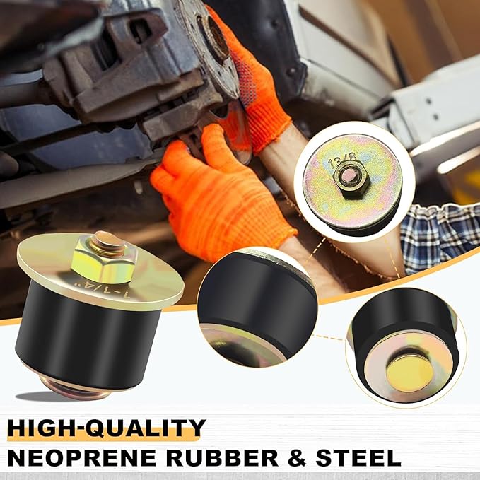 Siptenk 27pcs Expandable Freeze Rubber Plugs Assortment Kit, 13 Sizes Automotive Frost Expansion Plug Fit Hole 3/4" to 2-3/8" (19mm - 60mm)