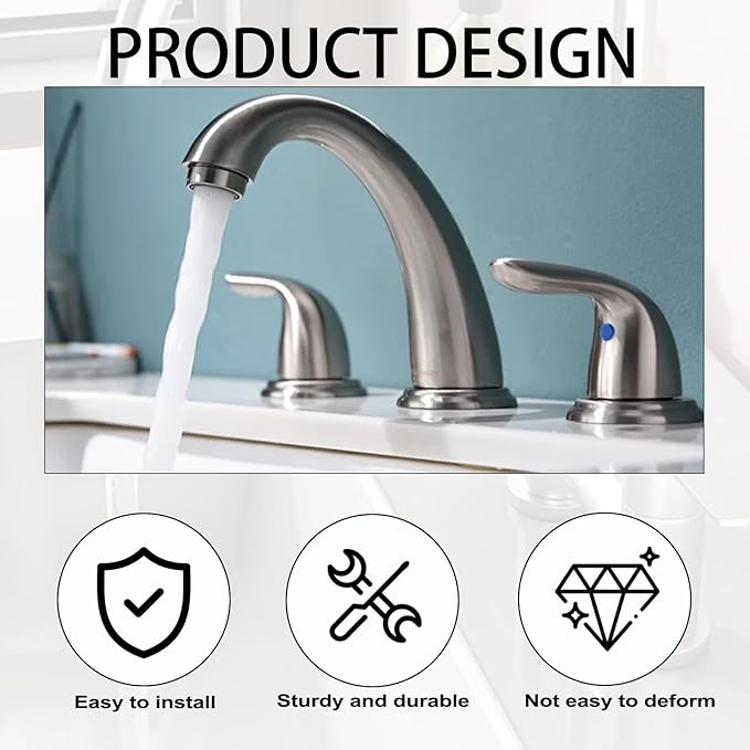 2 Pack RP25513 Faucet Stem assembly Repair Kit Compatible with Delta Two Handle Faucet Cartridge Replacement with RP24096 RP4993 Seats Springs, Bathtub Shower Sink Bathroom Faucet Parts
