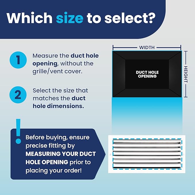 8x18 Inch (Duct Opening) Aluminum 1-Way Air Flow Vent – HVAC Vent Cover for Wall or Ceiling – Quiet HVAC Wall Register with Multi-Shutter Damper – Adjustable Curved Blade - Plastic Seal for Tight Fit