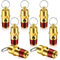 Bonuci 8 Pcs 1/4" Male NPT Safety Valve Air Compressor Pressure Relief Brass Safety Check Valve (200 psi Set Pressure)