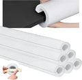 Hanaive 6 Pcs 40 x 4.1 Inch Jumbo Pool Noodles Pre Slit Clamp Foam Protection Insulation Tubes for Padding Large Foam Tube for Swimming Floating Craft Projects Padding Bumper(White)