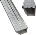 A-M Gutter Guard – Premium Heavy-Duty Aluminum Leaf & Debris Protection, Lifetime Quality (6 Inch - 8400 Feet, Mill Finish) - DIY Easy - Made in the USA