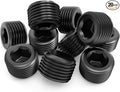 GASHER 20Pcs 3/4" NPT Carbon Steel Pipe Plug Fitting Internal Hex Thread Socket Pipe Plug