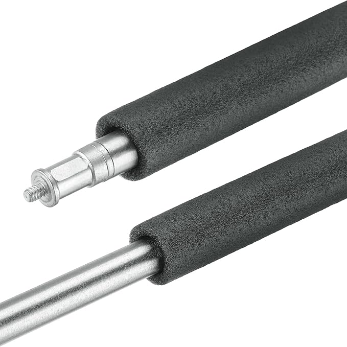MECCANIXITY 4pcs Pipe Insulation Foam Tube Pipe Lagging 13mm(1/2 Inch) ID 37mm OD 2ft Freeze Protection for Copper Pipe, Black