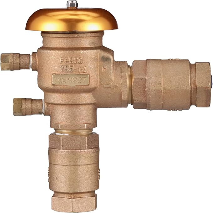 Febco 765FBV 1-1/4 inch Pressure Vacuum Breaker with Quarter Turn Shutoff