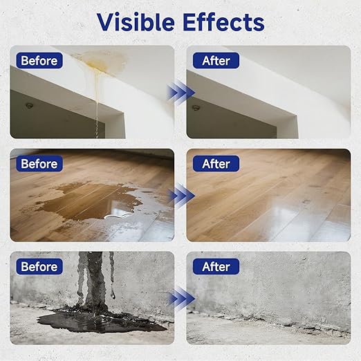 Transparent Waterproof Adhesive, 35oz Leak Invisible Waterproof Sealant for Roofs, Walls, Bathroom, Shower, Window Sills, Indoor & Outdoor Water Proof Paint