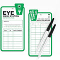 Eye Wash Station Inspection Tags - 50 Pack, Yearly Monthly Eyewash Inspection Station Tags, RP-Plastic, OSHA Approved, Waterproof