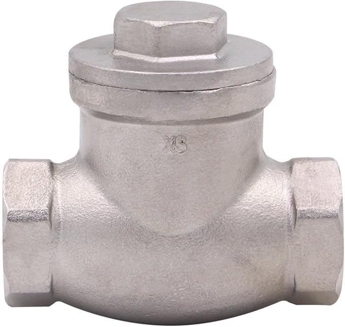 1/2 Inch Swing Check Valve - WOG 200 PSI Stainless Steel SS304 CF8M NPT