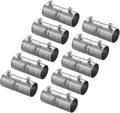 uxcell EMT Coupling, 22mm(7/8 inch) EMT Set Screw Coupling Conduit Fittings 57mm Length Electrical Conduit Pipe Connector 0.7mm Wall Thick, 10 Pack