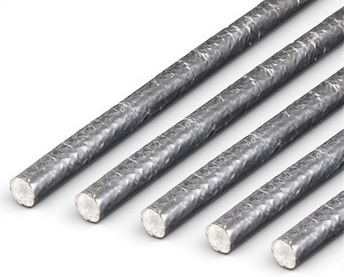 CARDI Aluminized Heat Shield Sleeving Self Wraped Wire Fuel Line Cables Hoses Heat Wrap Length 39" I.D.1/2" For Heat Resistant Automotive UP TO 400℉