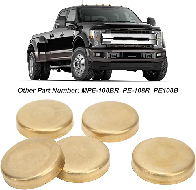 15Pcs Freeze Plug Installation Tool, MPE-108BR Engine Freeze Plug Kit, Brass Engine Expansion Plugs Replacement for Engines 255ci 260ci 289ci 302ci 351ci 1962-2001