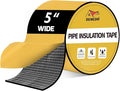DEMEDO Pipe Insulation Tape, Pipe Wrap Insulation Foam Tape Self Adhesive, Outdoor Water Pipe Insulation Roll for HVAC, AC Line Insulation, 5 inch x 16.5 FT Heat Tape for Water Pipe, Black