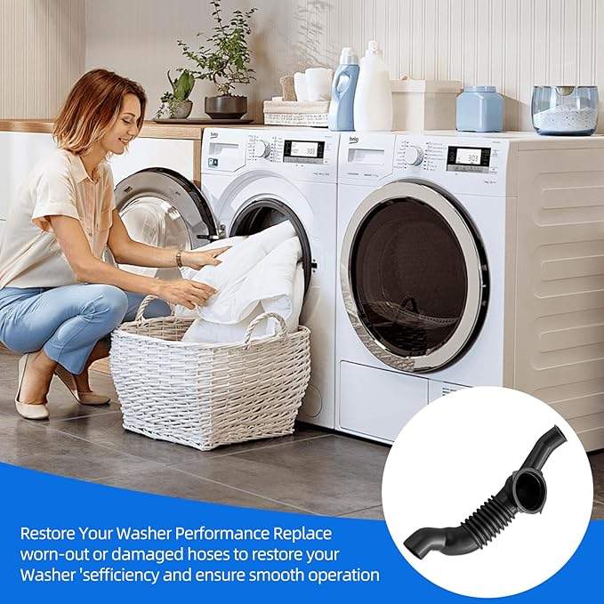 4738ER1002A For LG/Kenmore Washer Tub-to Front Load Washer Washing Machine Tub Drain Hose Bellows,Replaces4738ER1002, AP4436407, 1266823, AH3523345, EA3523345, PS3523345 ﻿