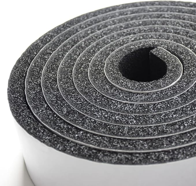 DOBTIM Pipe Insulation Foam Wrap Tape, Self Adhesive with High Resilience for Pipe Insulation Wrap 13 Ft x 2 Inch Wide x 1/2 Inch Thick