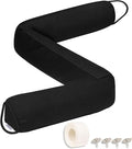 TORRAMI Under Door Draft Stoppers 38 Inch, Heavy Triangle Stop Draft Block Cold Air/Wind/Breeze Noise Blocker Door Sweeps Weather Stripping Bottom Seal Black