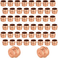 50-Pack GUOFIS Copper Press End Cap, 1" x 1" Plug Fittings for Copper Tube Connection with Stop(PRESS021-50Pack)