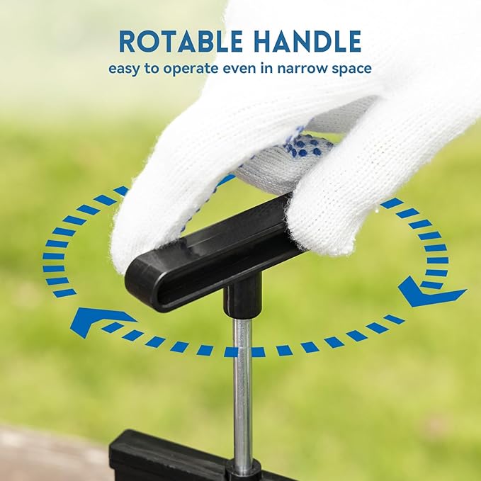 DUMPMAN RV Waste Gate Valve with Flow Control Handle, Fit for 3" Sewer Pipe, Waste Valve for Camping
