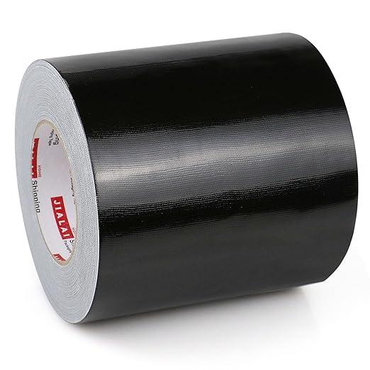 6" Duct Tape, Heavy Duty 6 inch x 55 yds (164 ft) Wide Black Duct Tape, Waterproof, UV Resistant for Crafts, Home Improvement, Repairs, & Projects