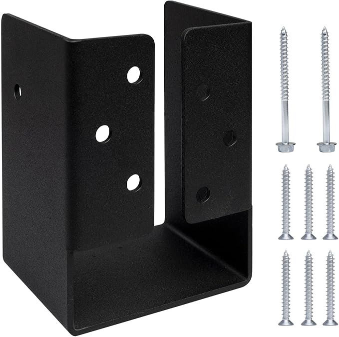 4"x6" Concealed Joist Hanger Bracket Fit for 4"x6" Beam,Swing,handrail,and Fence