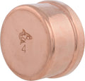 SharkBite 4 Inch End Cap, Copper Press Plumbing Fitting, UPR04105
