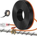 45FT（3FT-200FT） Pipe Heating Cable for Pipe Freeze Protection, Heat Cable for Water Pipes(Metal and Plastic), Pipe Heat Tape Keeps Water Flowing at -40°F 5w/ft, 120V Plumbing fixture