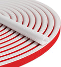 20FT Weather Stripping Door Seal - Self Adhesive Weather Insulation Strip Weatherstripping Silicone D Shaped Seal Strip Door Frame Gap Filler/Window Soundproofing