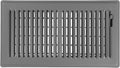 Shoemaker 6x12 Floor Register – Storm Gray Heavy Duty Metal Floor Vent Cover for Home Floors - Premium Forced Air Vent Covers