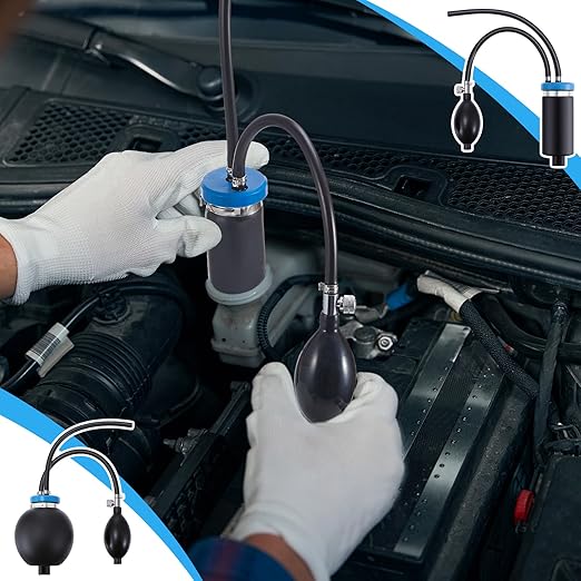 1 Pcs Universal Easy Intake Adapter Automotive Smoke Machine Inflatable Bladder Block Off Diagnostic Car Smoke Leak Tester Detector for 12V Vehicles Pipe Fuel Leakage Detection