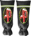 2 Pack Outdoor Faucet Covers for Winter, 13" W x 25" H Outside Yard Hydrant Protector Socks Winter, Insulated Hose Bib Protector Cover, Spigot Pipe Cover Freeze Protection Black