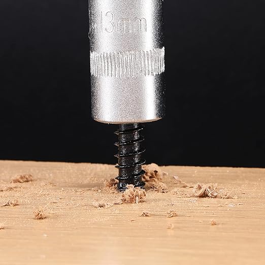3/8" x 6" Hex Head Lag Screws Bolts 10Pcs 304 Stainless Steel 18-8, Partial Thread, Hexagon Head Wood Screws by Black Oxide by SG TZH